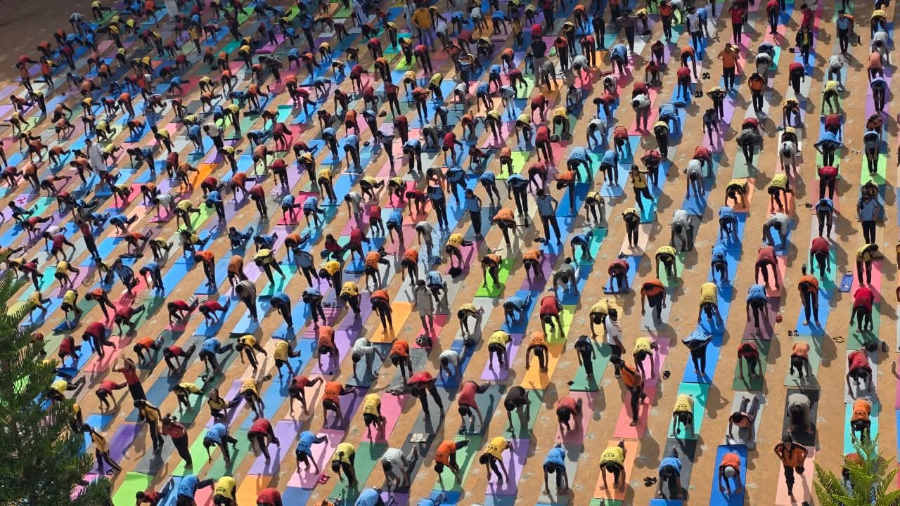 12th International Yoga Day Celebration in RVK - Arkavati (3)